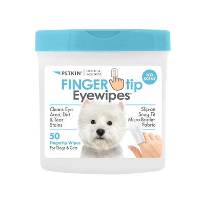 Petkin Fingertip Eye Wipes for Dog and Cat