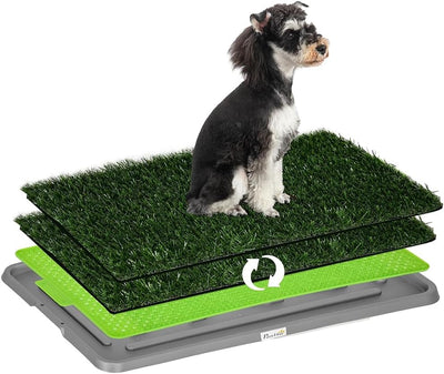 Pawhut Artificial Grass for Dogs with Tray for Potty Training