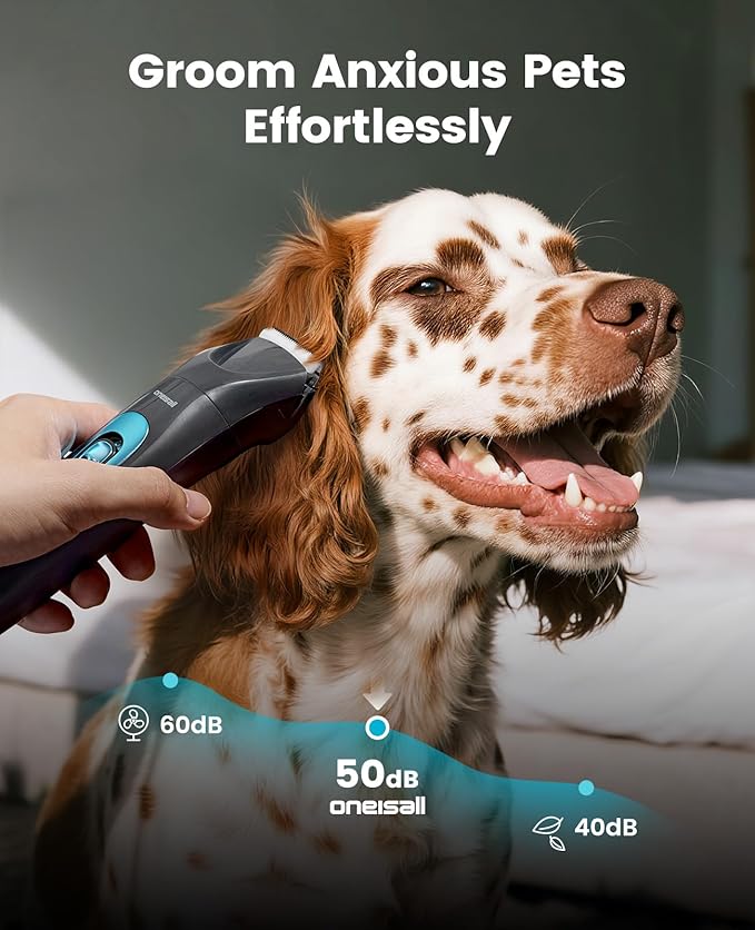 Professional Dog Grooming Clipper with Replacement Blade, 5-in-1 Adjustable A5 Blade Cordless Pet Grooming Kit