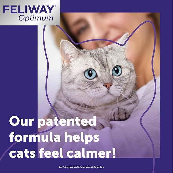 FELIWAY® Optimum 30 Day Cat Calming Plug In Pheromone Diffuser Starter Kit, 48ml