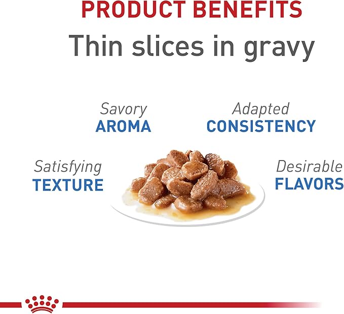 Royal Canin Feline Care Nutrition Weight Care Adult Thin Slices in Gravy Cat Food, 3 oz (Pack of 24)