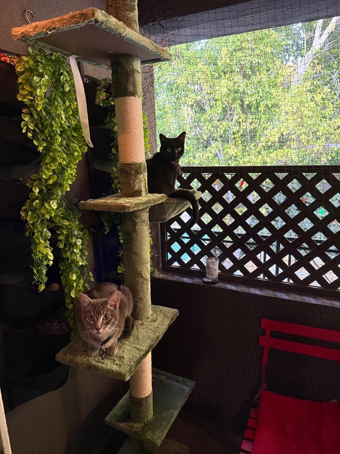 Cat Balcony Rail Net, 10 x 26 ft Cat Anti-Fall Netting