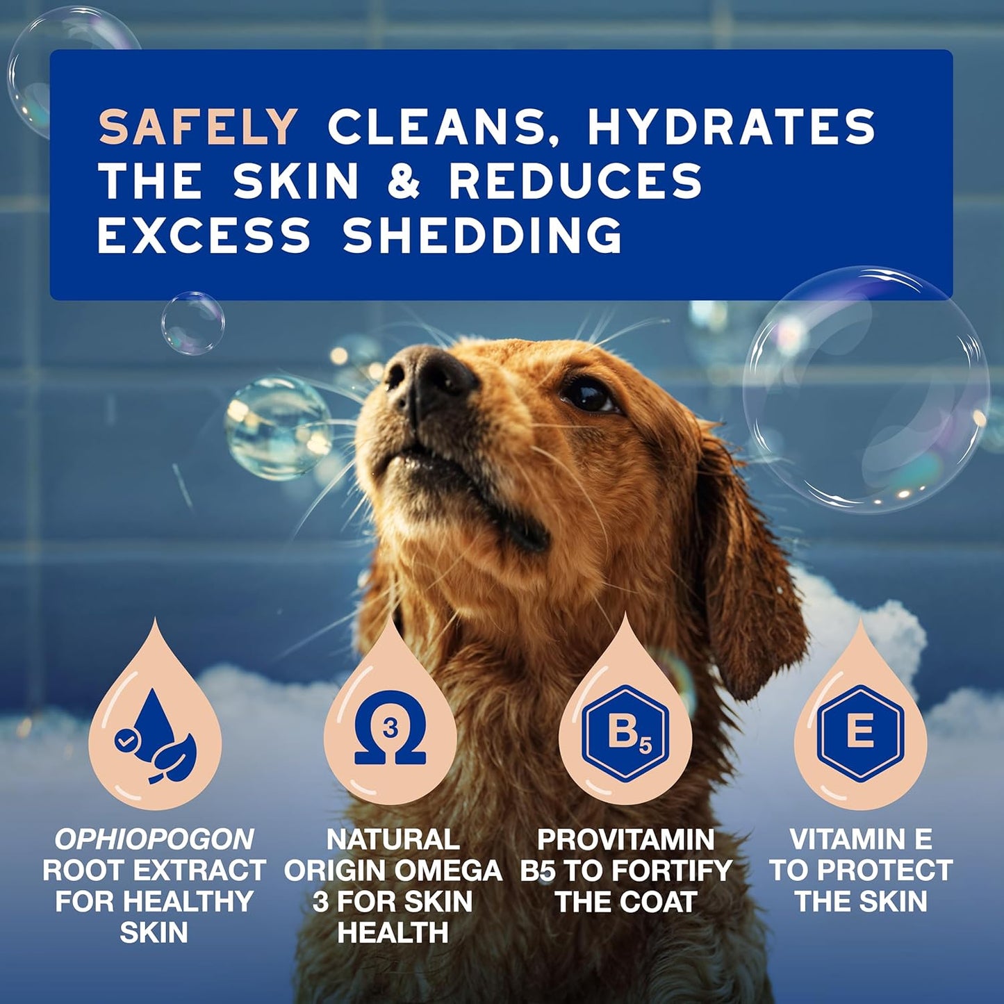 DOUXO® Skin & Coat SPA - Ultra-Safe Dog Shed Control Shampoo, 16 fl oz