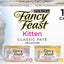 Purina Fancy Feast Grain Free Pate Wet Kitten Food Variety Pack, Kitten Classic Pate Collection Chicken & Salmon - (2 Packs of 12) 3 oz. Cans