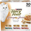 Purina Fancy Feast Gravy Lovers Poultry and Beef Grilled Gourmet Wet Cat Food Variety Pack - (Pack of 30) 3 oz. Cans