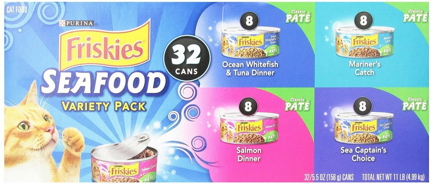 Friskies Purina Seafood Variety Pack, 11 lb