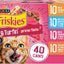 Purina Friskies Gravy Wet Cat Food Variety Pack, Surfin’ and Turfin’ Prime Filets Favorites - (Pack of 40) 5.5 oz. Cans