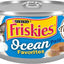 Purina Friskies Wet Cat Food Pate Ocean Favorites With Natural Salmon, Brown Rice and Peas - (Pack of 24) 5.5 oz. Cans