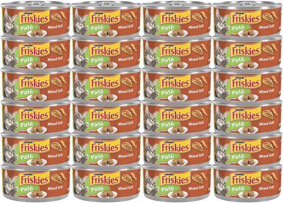 Friskies Mixed Grill Dinner Cat Food 5.5 oz (Pack of 24)