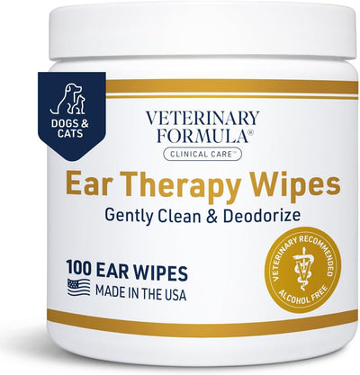 Veterinary Formula Clinical Care Ear Therapy Wipes, 100ct