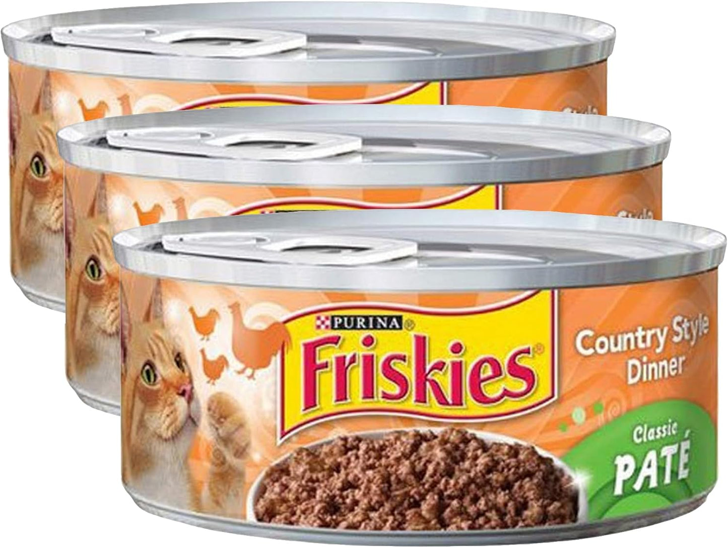 Friskies Cat Food Country Style Dinner, 5.5 oz (Pack of 3)