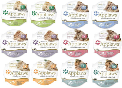 Applaws Peel and Serve Cat Food in Broth 6 Flavor Variety Bundle, 2.12 Ounces Each (12 Pots Total) by Applaws Layers