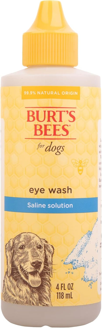 Burt's Bees for Pets Eye Wash with Saline Solution for Dogs, 99.9% Natural Origin Formulas, Dog Eye Cleaner, Eye Wash for Dogs, Eye Treatment for Dogs, 4 oz
