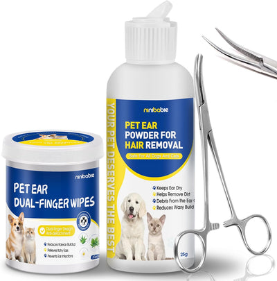 Dog Ear Hair Removal Tool,Dog Ear Infection Treatment with 5.5 Inch