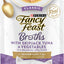 Purina Fancy Feast Lickable Senior Wet Cat Food Broth Topper Classic with Skipjack Tuna and Vegetables - (Pack of 16) 1.4 Oz. Pouches