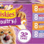 Purina Friskies Gravy Wet Cat Food Variety Pack, Poultry Shreds, Meaty Bits and Prime Filets - (Pack of 32) 5.5 oz. Cans