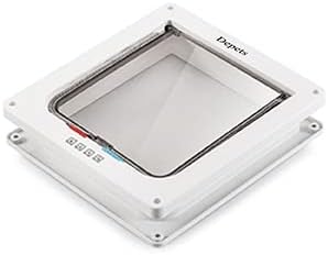 Depets Large Cat Door (Outer Size 9.9" x 9.2"), 4 Way Locking Cat Flap Door for Interior Exterior Doors