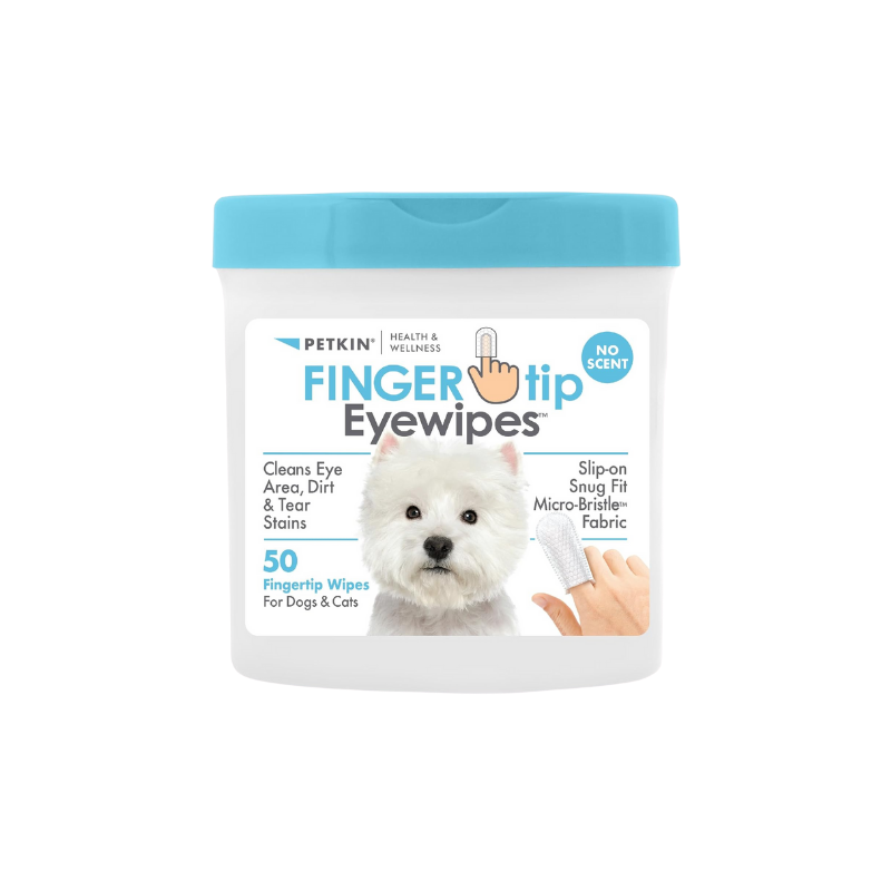 Petkin Fingertip Eye Wipes for Dog and Cat