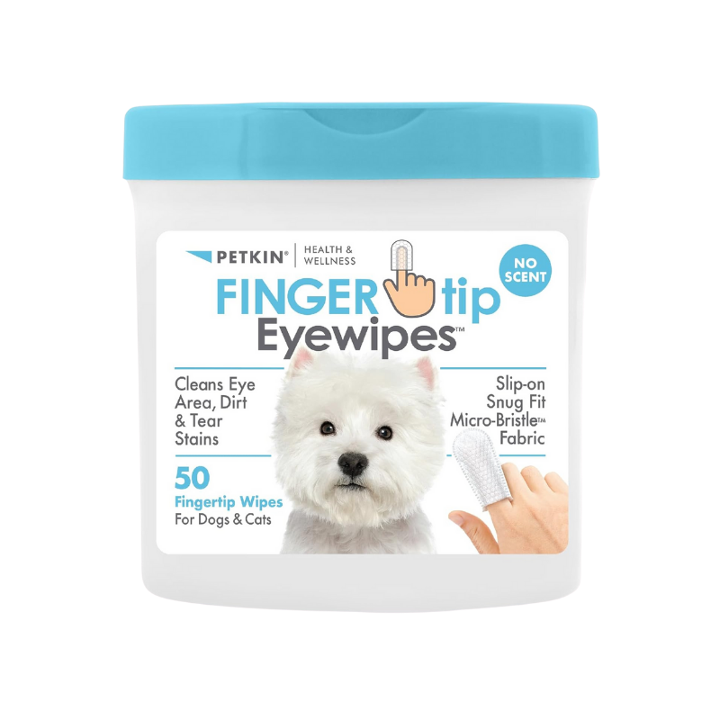 Petkin Fingertip Eye Wipes for Dog and Cat