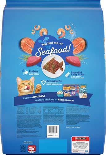 Friskies Purina Seafood Sensations Cat Food Bag, 16 lb