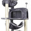 YUNIQUE Cat Tree with Cat Condo and Big Hammock, Grey