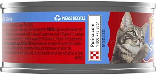 Friskies Purina Shreds Wet Cat Food, Beef Gravy, 5.5 OZ Cans (12-Count)