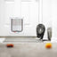 Depets Medium Cat Flap Door with 4 Way Lock (Outer Size 7.5" x 7.8"), Magnetic Pet Door Kit White, Weather-Resistant Cat Door for Cats & Doggy