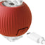 Automatic Cat Ball, RED, LED Lights, Indoors for Active Cats - Rechargeable, Smart Rolling, Speedy Tail/Rope