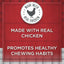 Beefhide Twist Sticks with Chicken for Dogs, 23.6 Oz, 100 Count, Made with Real Chicken