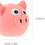 POPETPOP Squeaky Pig Dog Toys : Latex Dog Squeaky Toys for Chewing and Training Activities, 2.48X2.36X2.36in (Pink)