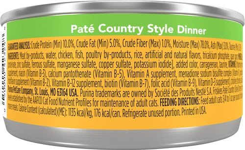 Friskies Cat Food Country Style Dinner, 5.5 oz (Pack of 3)