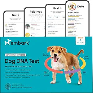 Embark Breed & Health Kit - Dog DNA Testing Kit - Discover Breed, Ancestry, Relative Finder, Genetic Health, Traits, Allergy Risk Scores