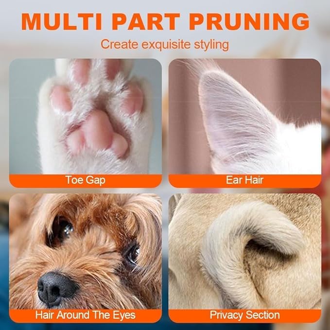 Furry Basics Pet Hair Trimmer,Dog Paw Trimmer with LED Light, Electic Paw Trimmer