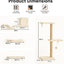 FUKUMARU Cat Wall Shelves, Stable & Safe 4 in 1 Cat Walls Furniture Set- Beige