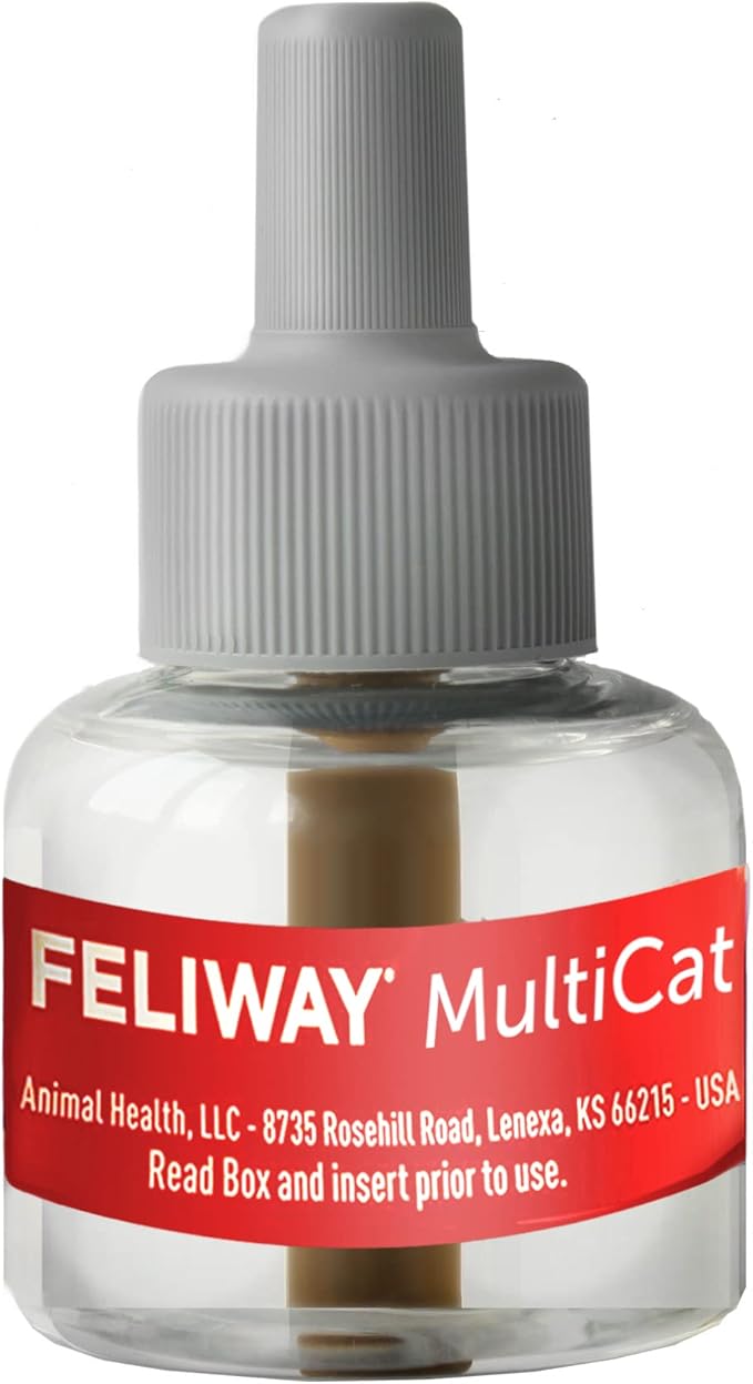 FELIWAY® MultiCat 30 Day Cat Calming Refill for Pheromone Diffuser, 48ml - 1x 30 Day