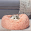 PaWz Pet Bed Dog Beds Mattress Bedding Cat Pad Mat Cushion Winter Pink, Calming Donut Dog Bed Medium, Large