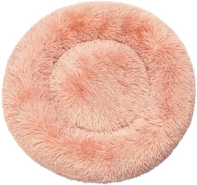 PaWz Pet Bed Dog Beds Mattress Bedding Cat Pad Mat Cushion Winter Pink, Calming Donut Dog Bed Medium, Large
