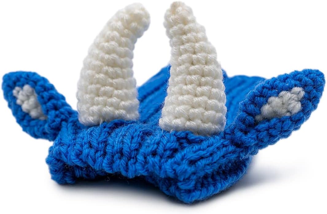 Zoo Snoods Blue Ox Costume - Warm Knit Dog Snood Wrap for Pets, Neck Ear Cover Protection for Halloween Winter (Small)