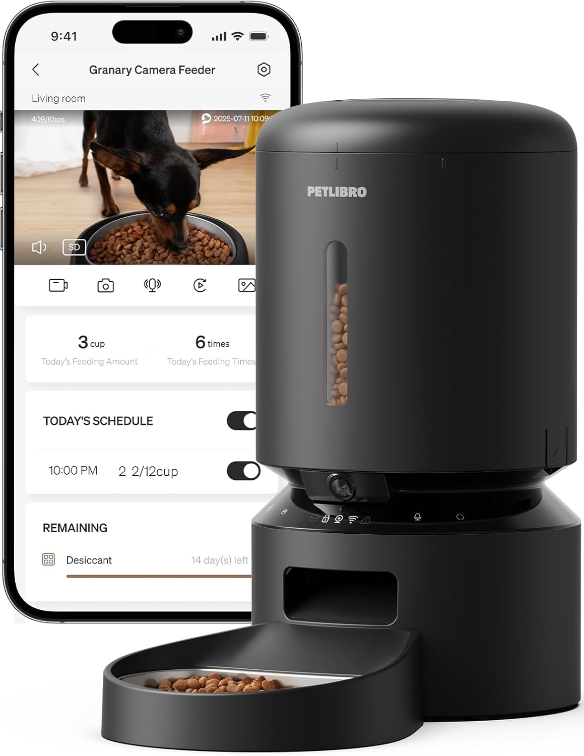 Peltibro Automatic Pet Feeder with Camera
