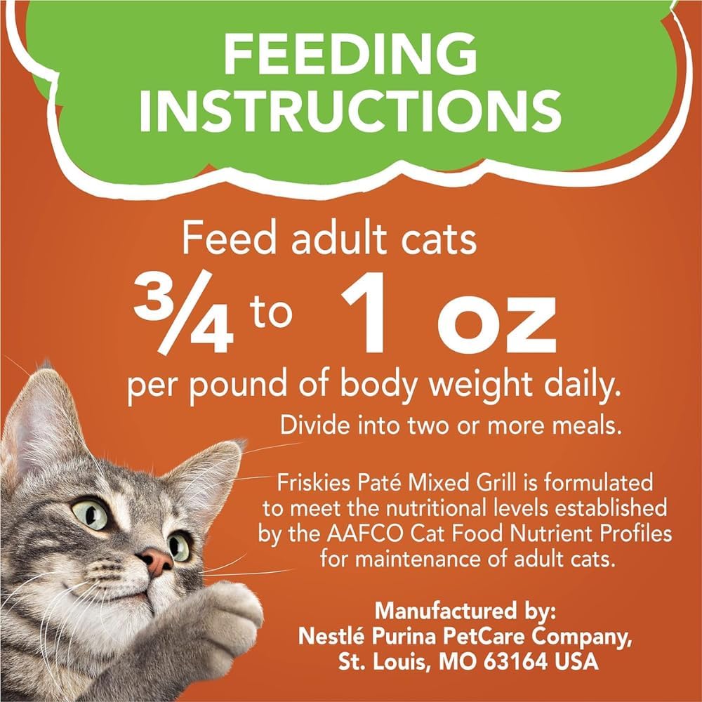 Friskies Mixed Grill Dinner Cat Food 5.5 oz (Pack of 24)
