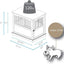 Casual Home Wooden Indoor Dog Crate House Kennel End Table Night Stand Furniture with Lockable Latch for Small to Medium Pets, Black