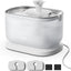 PETLIBRO Cat Water Fountain, Cat Fountain Indoor Stainless Steel Tray, 2.5L/84oz Wireless Pump Pet Water Fountain, Cat Water Dispenser with Two Flow Modes, Pet Fountain for Drinking Easy Clean