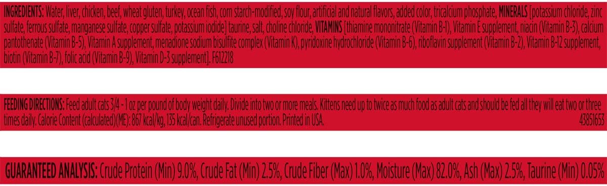 Friskies Purina Shreds Wet Cat Food, Beef Gravy, 5.5 OZ Cans (12-Count)