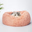 PaWz Pet Bed Dog Beds Mattress Bedding Cat Pad Mat Cushion Winter Pink, Calming Donut Dog Bed Medium, Large