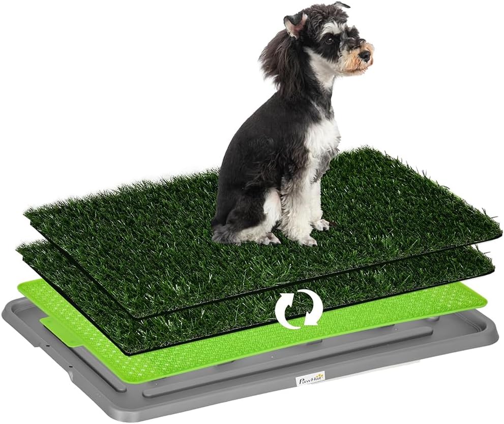 Pawhut Artificial Grass for Dogs with Tray for Potty Training