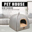 WINDRACING Cat Bed for Indoor Cats - Cat House Tent with Removable Washable Cushioned Pillow, Soft and Self Warming Kitten beds & Furniture, Pet Bed