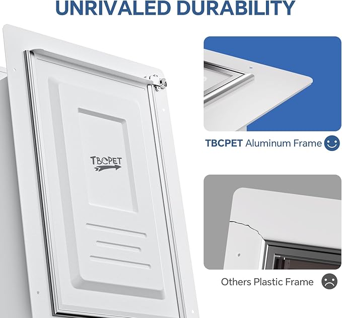 Pet Door for Wall (Cat Up to 10 lbs) - Small