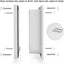 Depets Large Cat Door (Outer Size 9.9" x 9.2"), 4 Way Locking Cat Flap Door for Interior Exterior Doors