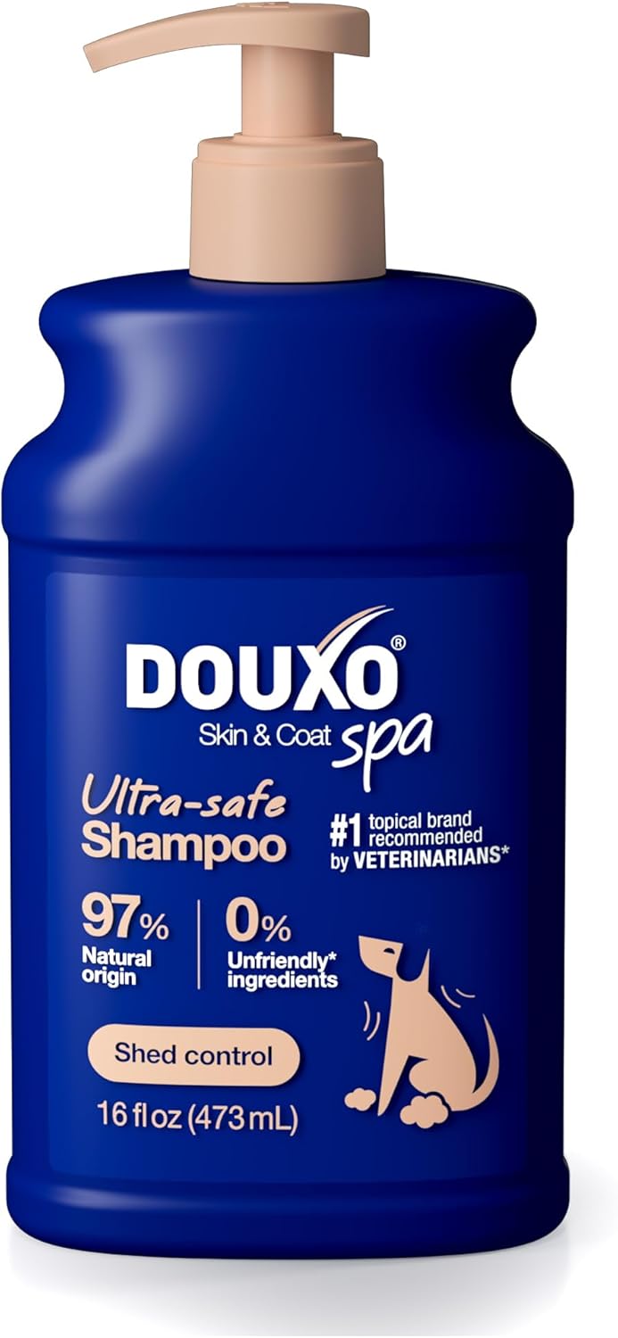 DOUXO® Skin & Coat SPA - Ultra-Safe Dog Shed Control Shampoo, 16 fl oz