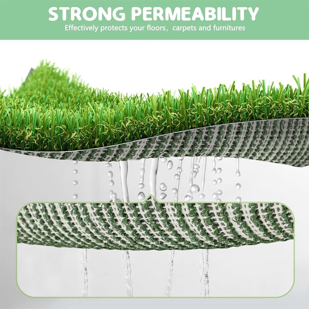 Pawhut Artificial Grass for Dogs with Tray for Potty Training